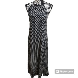 Lulu's Geometric Maxi Halter Dress